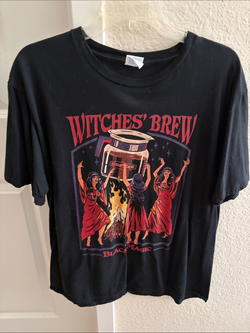 Witches' Brew Black Graphic Tee - Women's Black Top